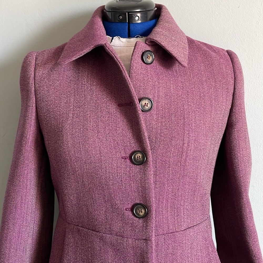 Miu Miu Purple Coat, Fully Lined, Like New, Size … - image 2